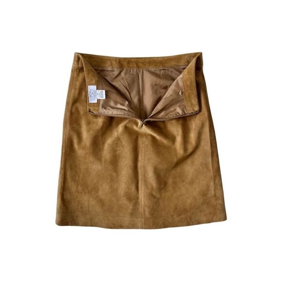Vintage Ann Taylor Suede Skirt 0P - Picture 5 of 7